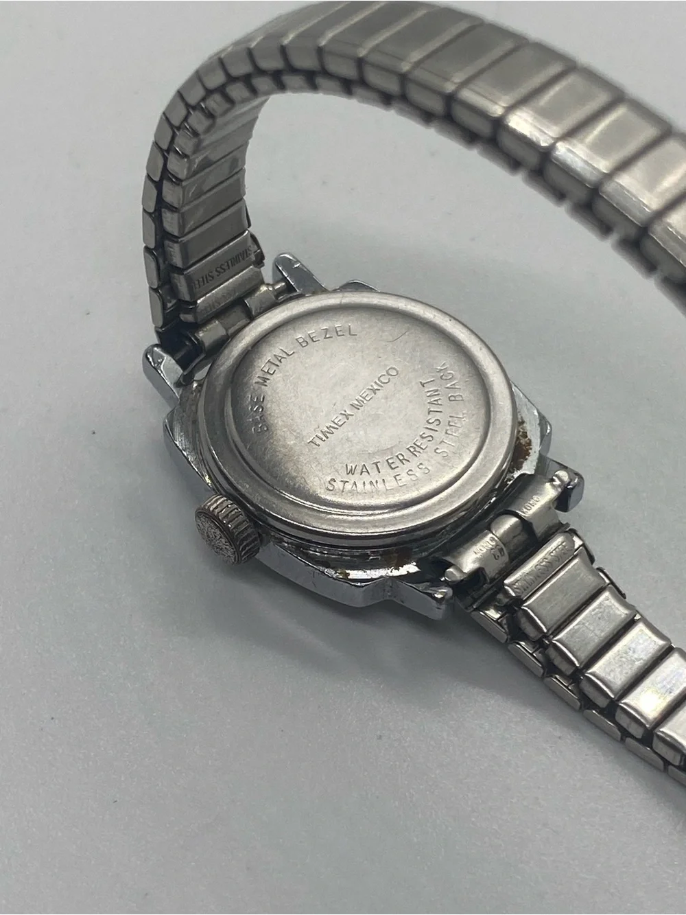 Timex Silver Women's Expansion Bracelet Watch with Cream Dial